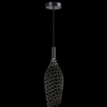 230v 4.3W LED Medium Long Metal Ring Pendant