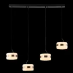 230v 66W LED 4 x Luma Ice Pendants on a Bar