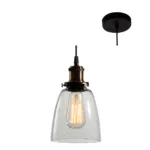 Farmhouse Pendant Clear Glass (145mm)