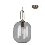 Hallstat Pendant Bronze with Clear Glass 250mm