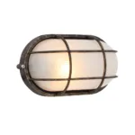 B48BG Large oval bulkhead with grid black/gold