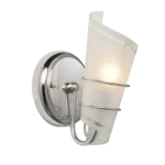 Scroll Wall Light Chrome E14 1x60w