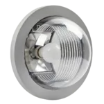 Globe Bulkhead Plain Silver 1xE27