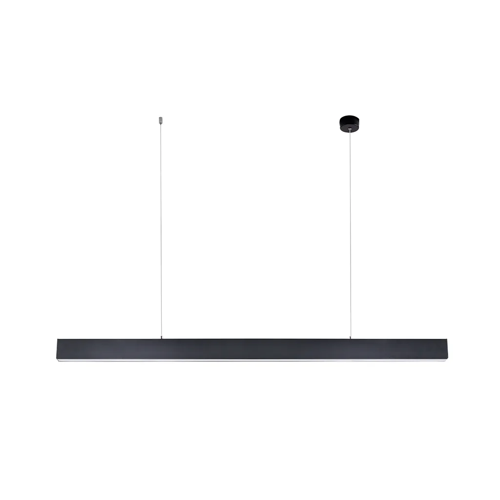 PioLED-Lighting-LL410-Pencil-40W-4ft-IP20-Surface-Hanging-Linear-Light-Black-Suspended PIO LED PENCIL BK 4FT 40W 3CCT - Image 1