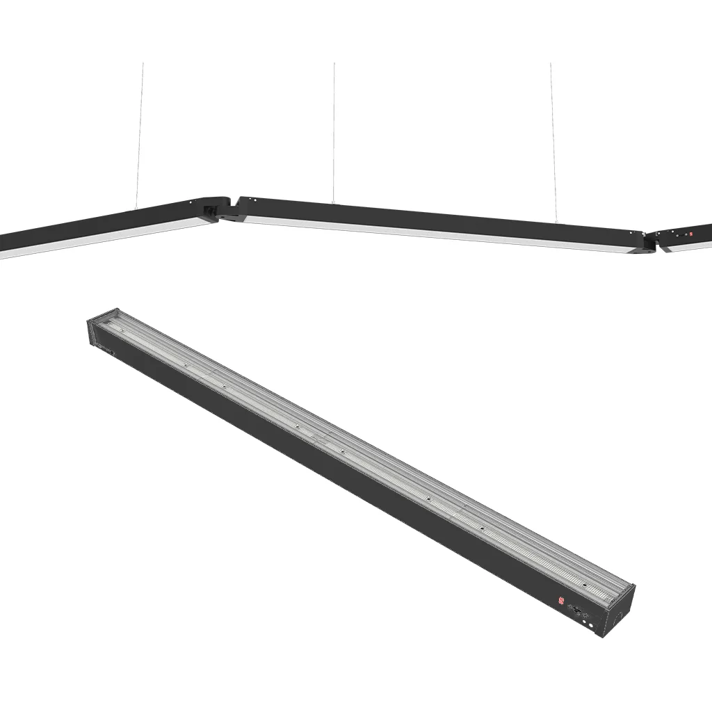PioLED-Lighting-LL705-4ft-Soniq-Seamless-Linkable-Linear-Light-3CCT-Black PIO SONIQ B/3CCT 3/4/40W LINEA - Image 1