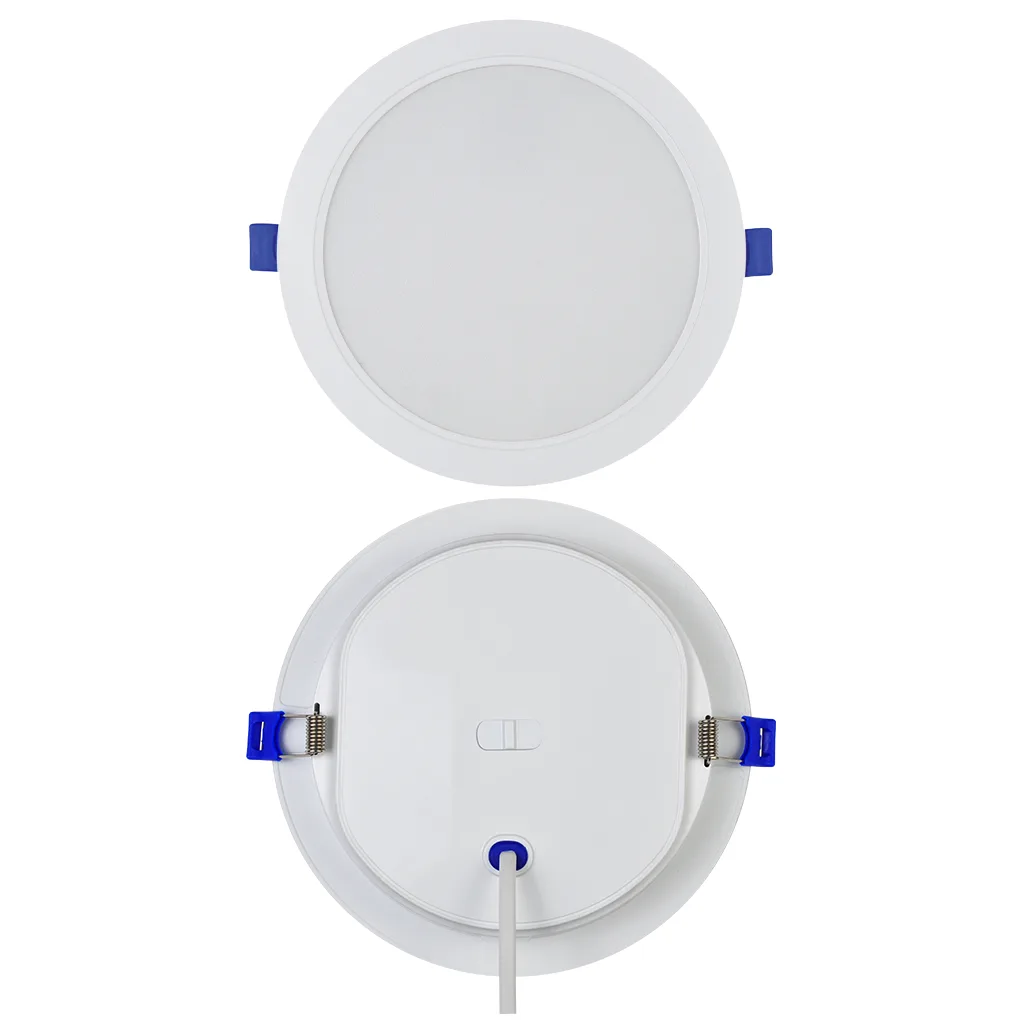 PioLED-Lighting-i053-18W-Luka-3CCT-Backlit-Recessed-Panel-White 24W Luka LED Recessed Round Panel - Image 1