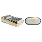 Radiant Oval Bulkhead Black LED 23w 1800lm 6500K (Sell in PDQ of 8)